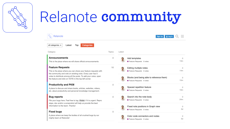 Join the community (our forum is live)